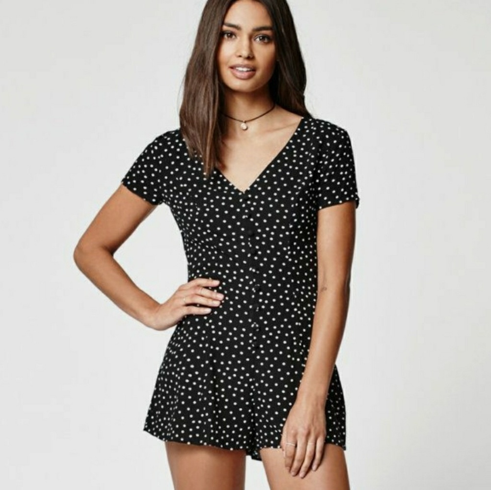 NWOT Kendall + Kylie Polka Dot Romper